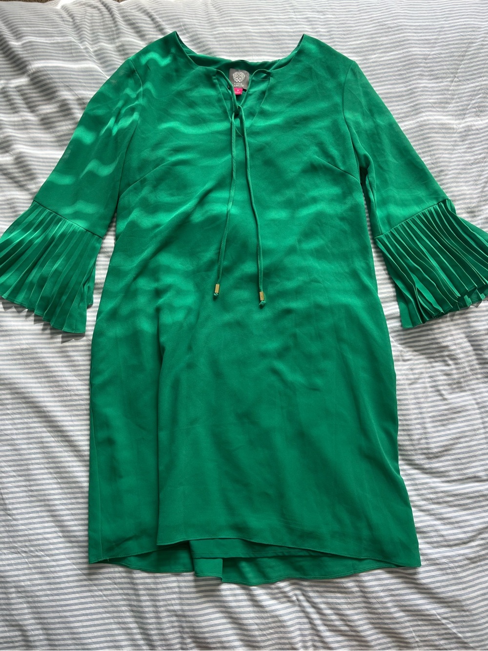 Vince Camuto Emerald Tie-Neck Blouse